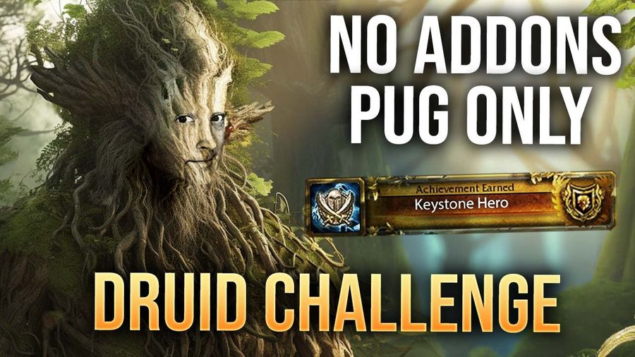 NO Addons, DEFAULT Talents - Resto Druid Challenge